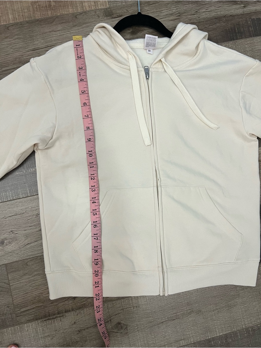 Auden Light Cream so soft hoodie. Size S EUC - Picture 5 of 7